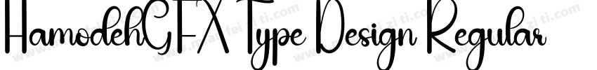 HamodehGFX Type Design Regular字体转换